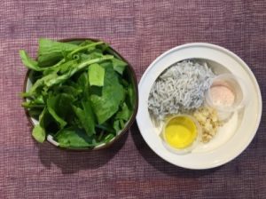 吻仔魚炒菠菜-做法1