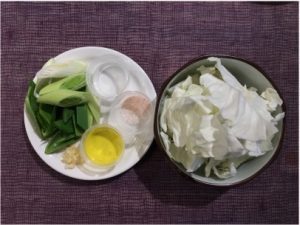 蒜苗高山高麗菜-作法1