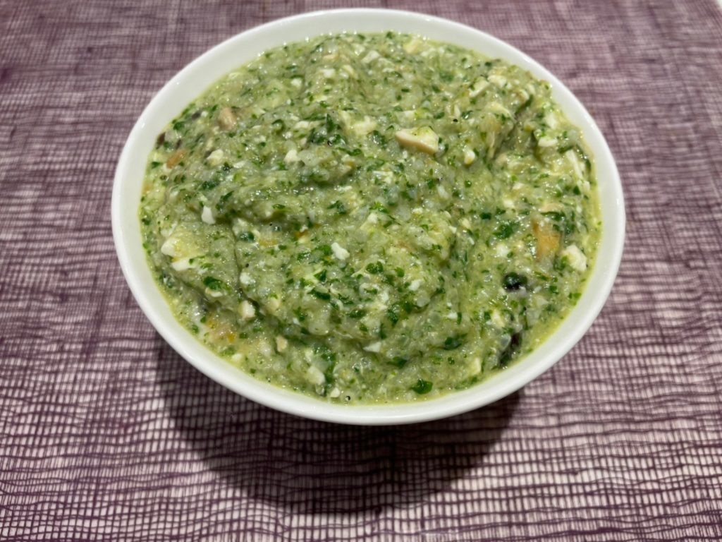 豆腐鮮蚵莧菜紅蘿蔔粥